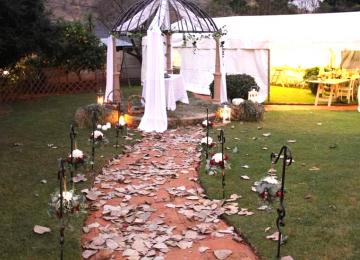Small Wedding In Marquee